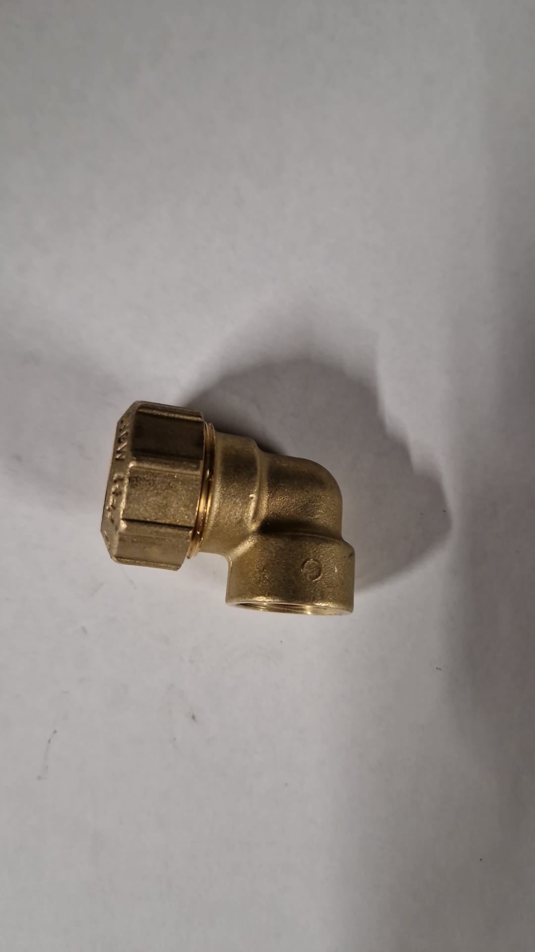 Messing PE-Verschraubung 90° IG