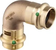 Fitting Press Rotguss Bogen 90°