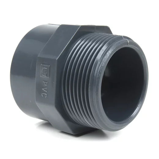 PVC+PP Fitting Übergangsnippel 1 x Klebe und Außengewinde