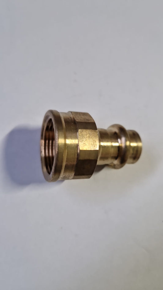 Rotguss Übergangsnippel Innengewinde