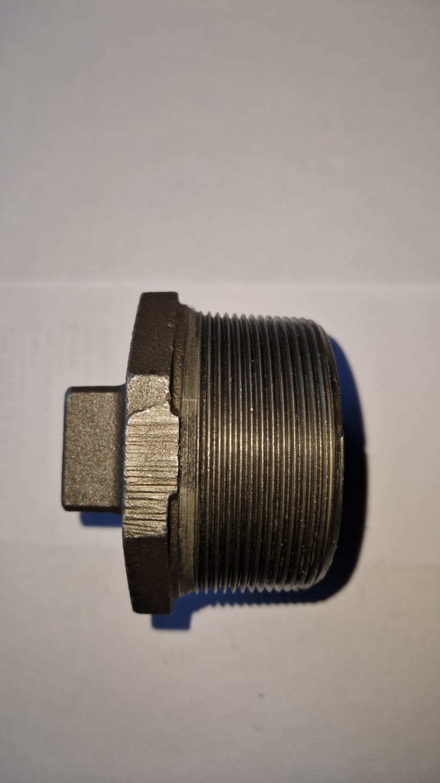 Temperguss Stopfen schwarz