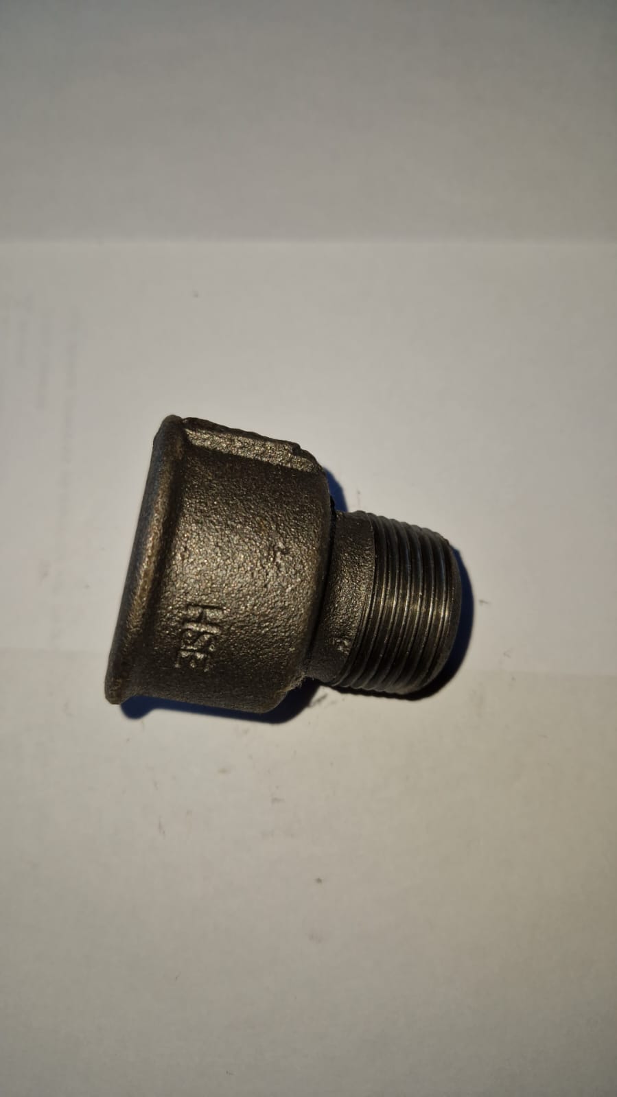 Temperguss Reduziermuffe Innen+Aussgewinde schwarz