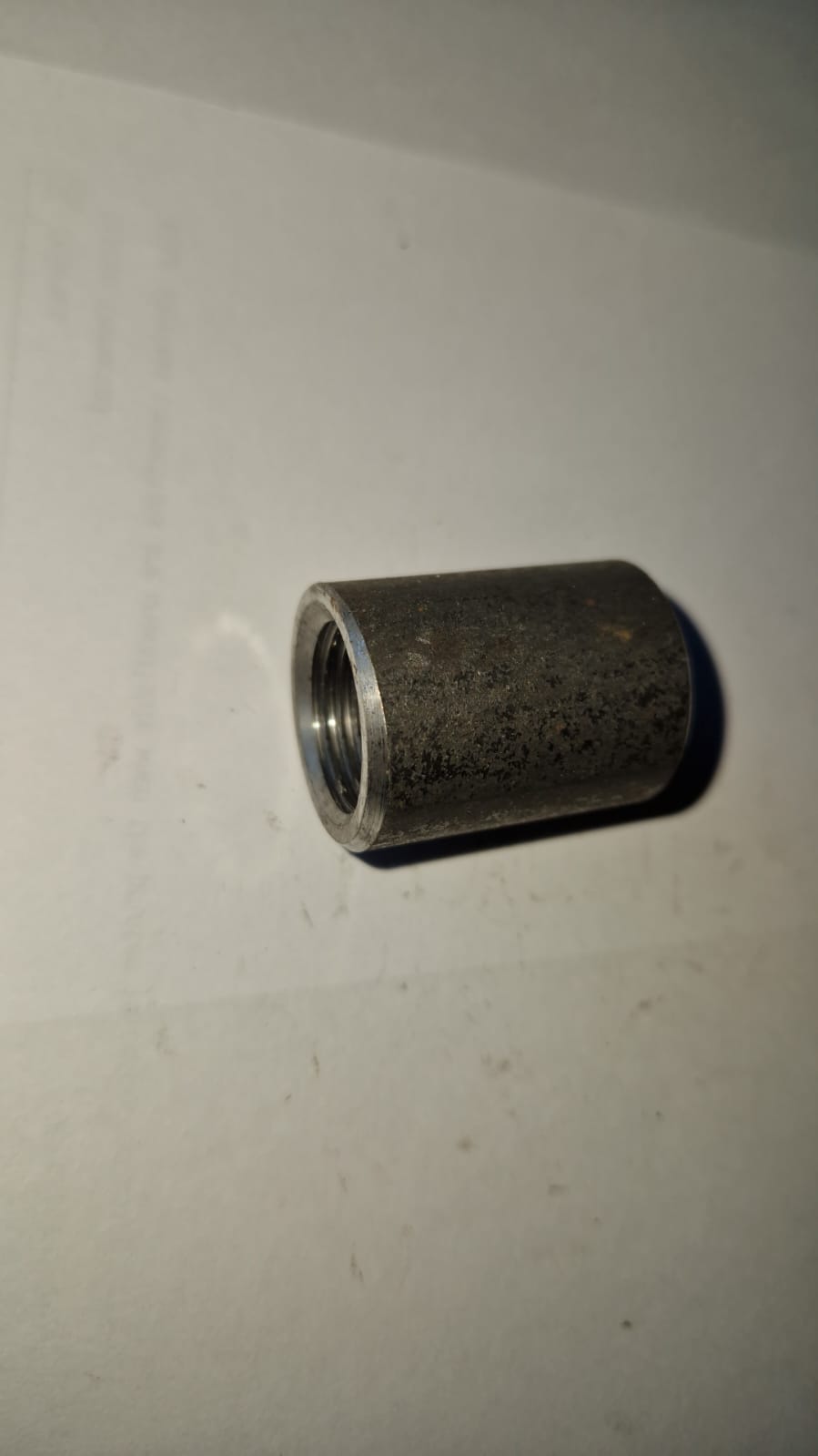 Anschweißmuffe aus Stahl schwarz