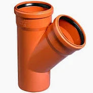 KG Einfachabzweig von 45° - 87° aus PVC-U