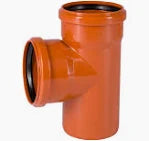 KG Einfachabzweig von 45° - 87° aus PVC-U