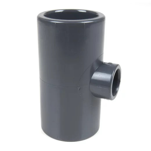 PVC+PP Fitting T-Stück 3 x klebe reduziert