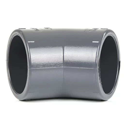 PVC+PP Fitting Winkel 45° 2 x Klebe